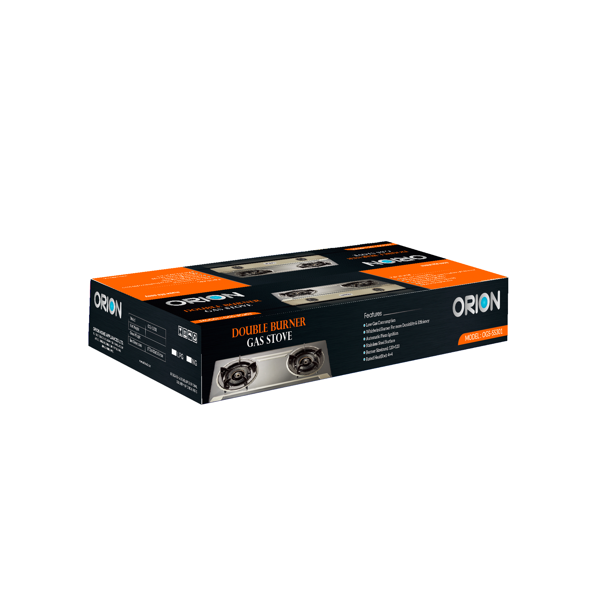 Orion Gas Stove OGS-SS301